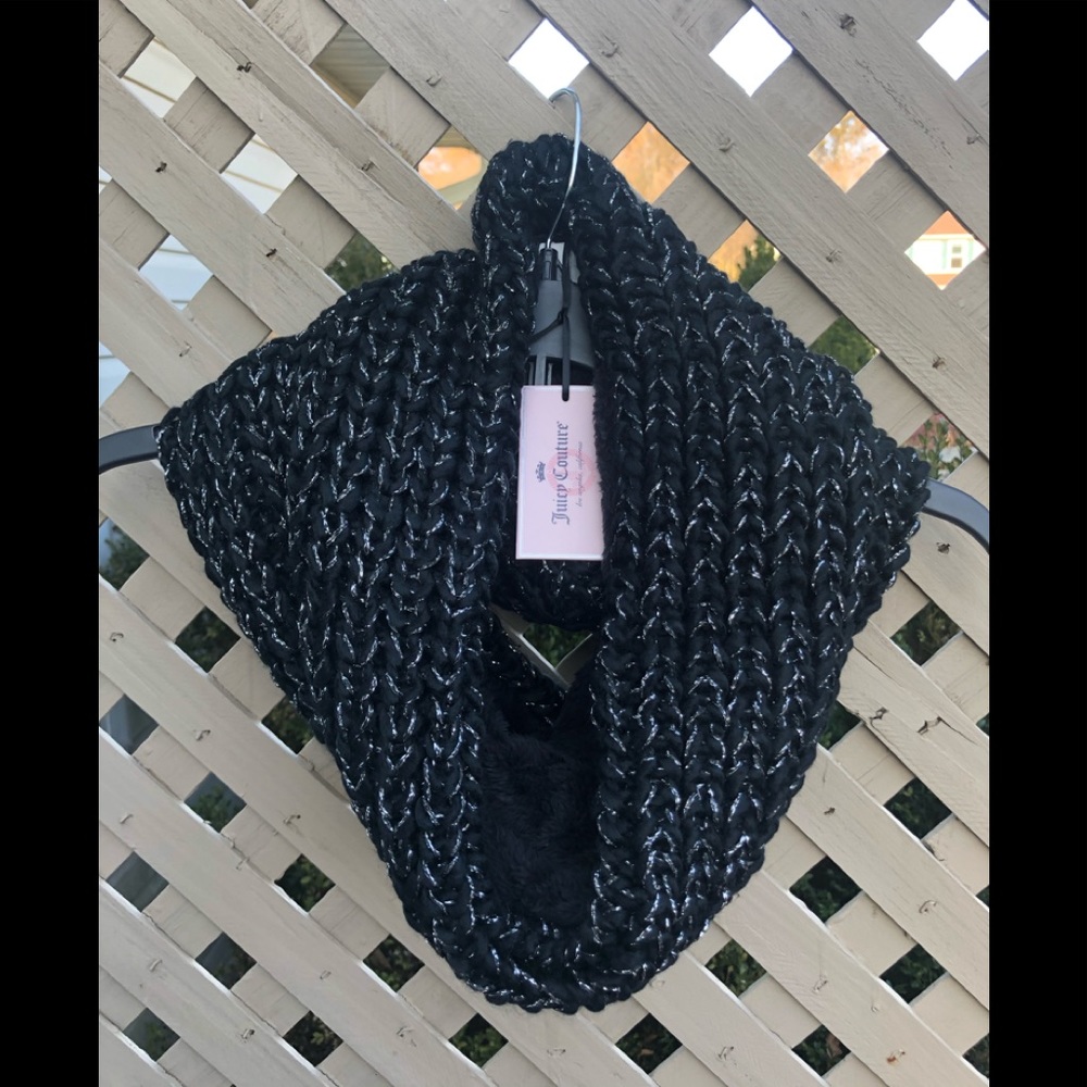 COPY - NWT Juicy Couture Cowl Infinity Scarf Black